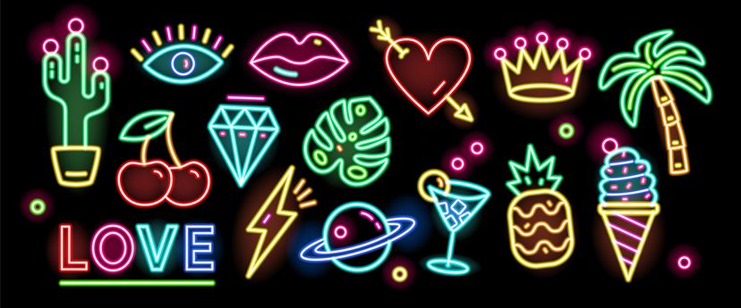 neon illustrations