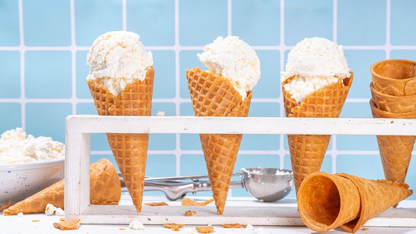 Cheese ice cream