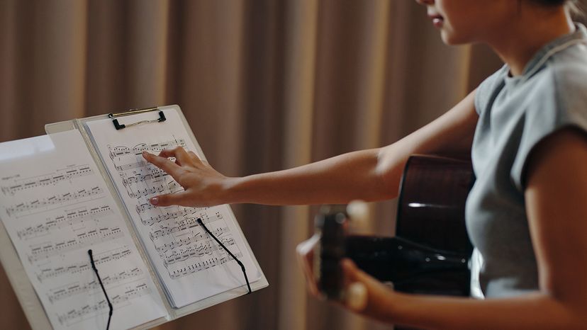 Playing Acoustic Guitar