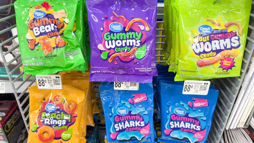 Assorted gummy candy