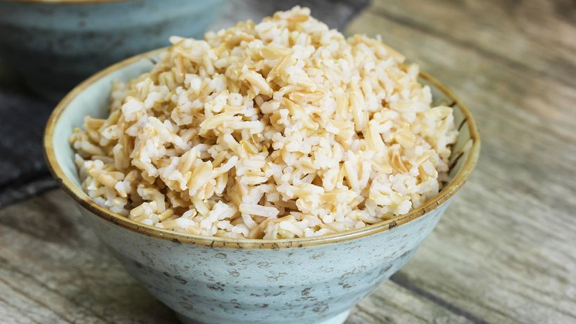 Cooked brown rice