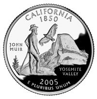 California chose John Muir to grace its state quarter in 2005.