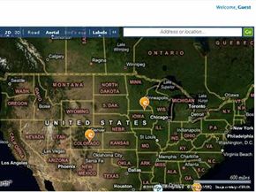 The Echo myPlace application uses Silverlight to tie news stories to geographic locations.