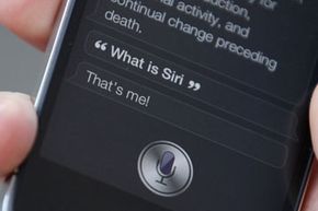 Siri replies to a user asking "What is Siri?"