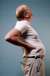 man with back pain