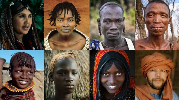 collage of portraits of varying african ethnic groups