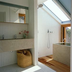 Adding a skylight or several skylights in a home can increase the amount of natural sunlight coming in and make rooms feel more spacious.