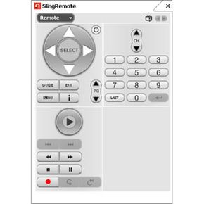 SlingPlayer virtual remote