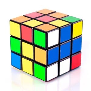 The Rubik's Cube is a 3-D variation of the sliding puzzle.