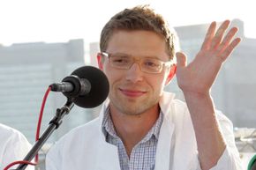 Shown in happier days, Jonah Lehrer participates in the &quot;You and Your Irrational Brain&quot; panel discussion at the 2008 World Science Festival in New York City.