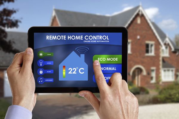 Tablet controlling a smart home