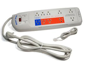 A smart power strip can help keep electronic accessories from wasting power. This one is a Smart Strip from BITS Limited.  See more green science pictures.