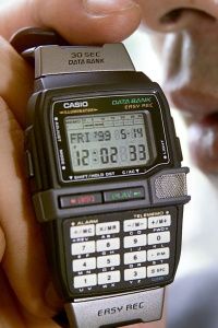 Smart watches aren't a new concept. Casio introduced this Easy Rec watch in 1999. Its key feature was the ability to record 30-second audio memos. 