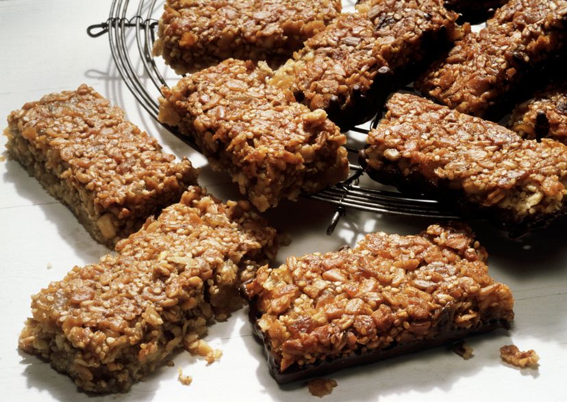 Tray of granola bars