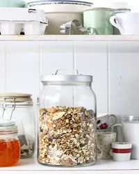 whole-grain cereal in a jar