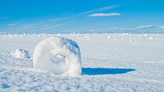 Snow Rollers Are Nature's Wintertime Doughnuts