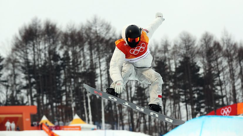 Extreme winter sports in the snow outdoors.