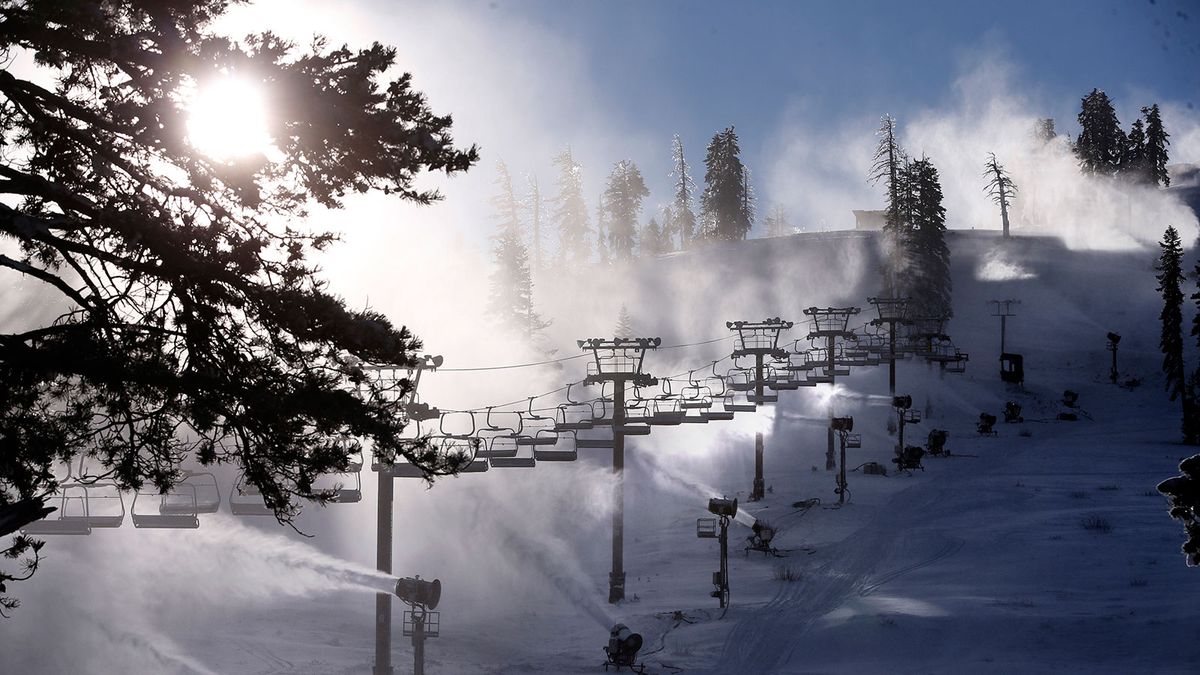 Snowmaking at Big Bear Mountain Resort