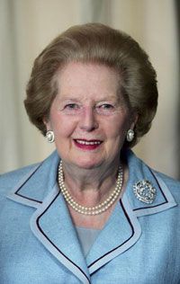 玛格丽特·撒切尔（Margaret Thatcher），英国的第一任女总理“border=