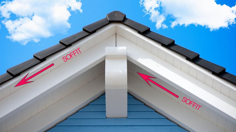 Soffits on a house