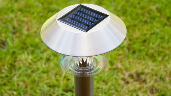 Solar Yard Light on Spike in Yard