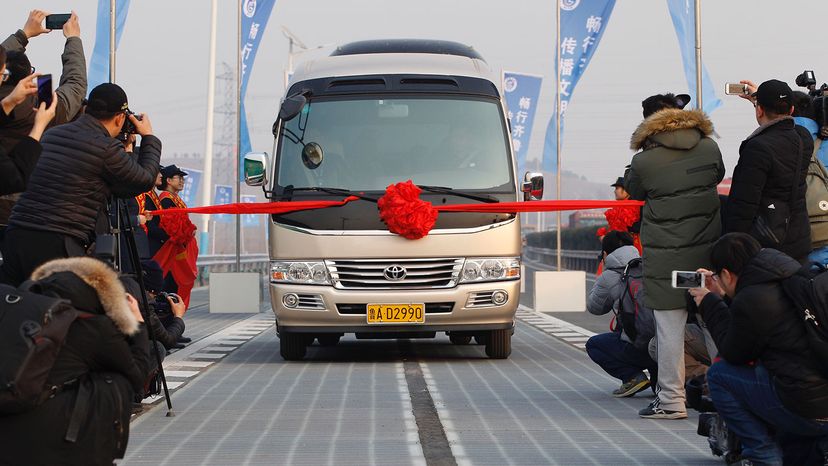Solar roadway in China