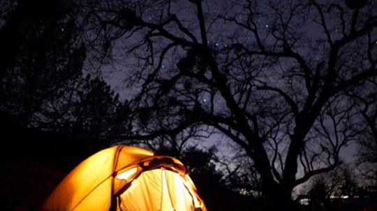 How can a tent use solar power?