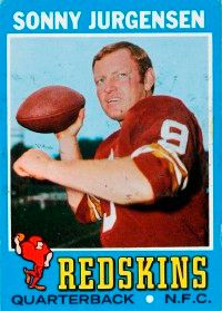 Sonny Jurgensen wasa fun-lover off the field,but he wasall businessonce the game started.See more pictures of football.