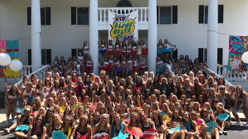 Bid Day at Alpha Delta Pi, Georgia Southern