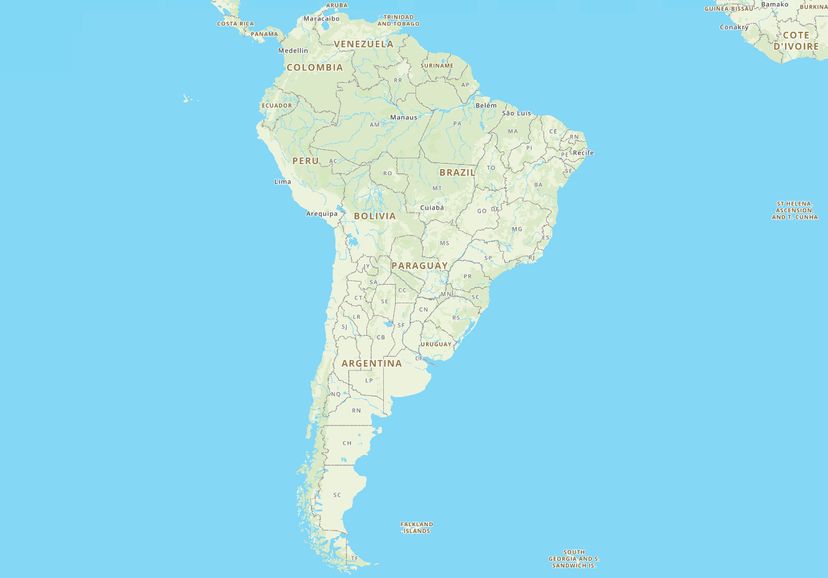 South America Map