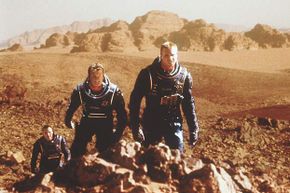 In the 2000 movie 'Red Planet,' a group of astronauts travel to Mars to investigate human living conditions on the planet.