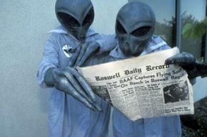Did the U.S. government hide evidence of a crashed alien spacecraft in Roswell, N.M.?