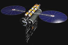 A counterweight at the end of the space elevator will keep the carbon-nanotubes ribbon taut.