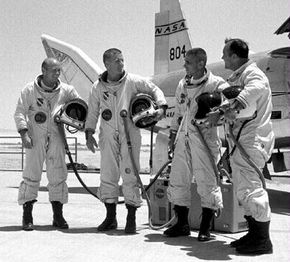Test pilots of the H-10 series lifting body aircraft