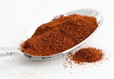 spoonful of ground paprika