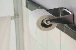 Every time a toilet flushes, it turns into a giant aerosol that mists the bathroom with germs. That means germs on the roll of toilet paper and its holder.