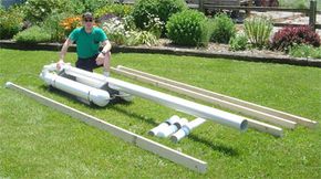 A custom air cannon built for use as a tornado simulator for the U.S. Department of Agriculture.
