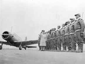 The Tuskegee Airmen are shown here in training on Jan. 23, 1942.