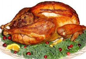 Self-basting turkeys are injected with butter or oil.