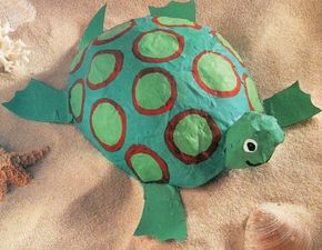 The balloon turtle is just one of our turtle crafts.