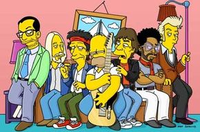 &quot;The Simpsons&quot; guest stars Elvis Costello, Tom Petty, Keith Richards, Mick Jagger, Lenny Kravitz and Brian Setzer.