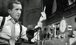 CBS newsman Edward R. Murrow ended all of his new broadcasts with &quot;Good luck, and good night.&quot;