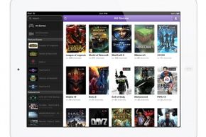 Viewers can watch Twitch on their mobiles devices. It’s shown here displayed on an iPad.