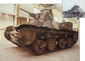 The Japanese Type 95 KE-GO Light Tank was equipped with a 37mm main gun. See more tank pictures.