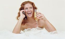 So, you're a multitasker. Embrace it, but take a break on your wedding day!