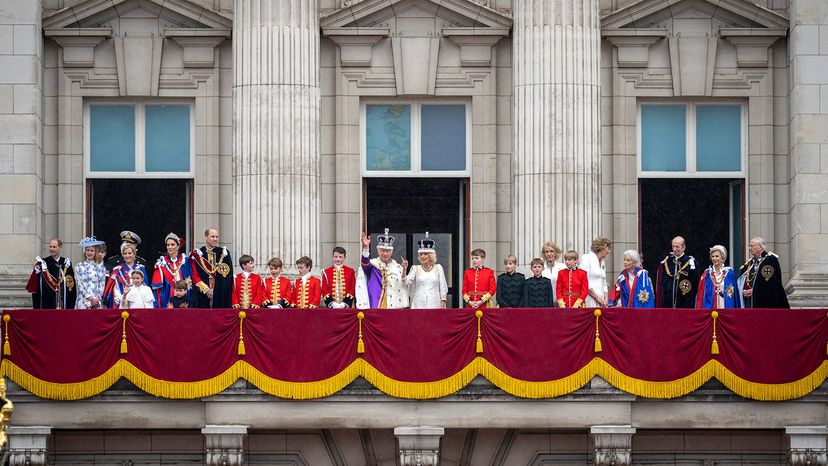 royal balcony after Prince Charles' coronation