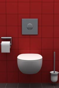 Many tankless toilets come with a sleek, modern style.