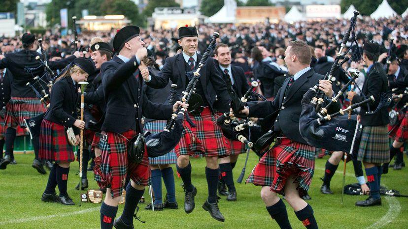 Field Marshal Montgomery Pipe Band celebrates winning the 2016 World Pipe Band Championship