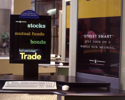 Interior shot of Fidelity Investments offices in New York City.