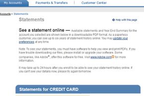 Even if you’ve opted for paperless billing on your credit card, account statements can always be accessed online.